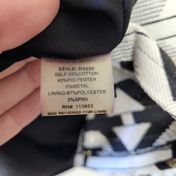 Sugarlips Womens Black White Sleeveless V Neck Cut Out Mini Dress Size Small - Picture 5 of 9